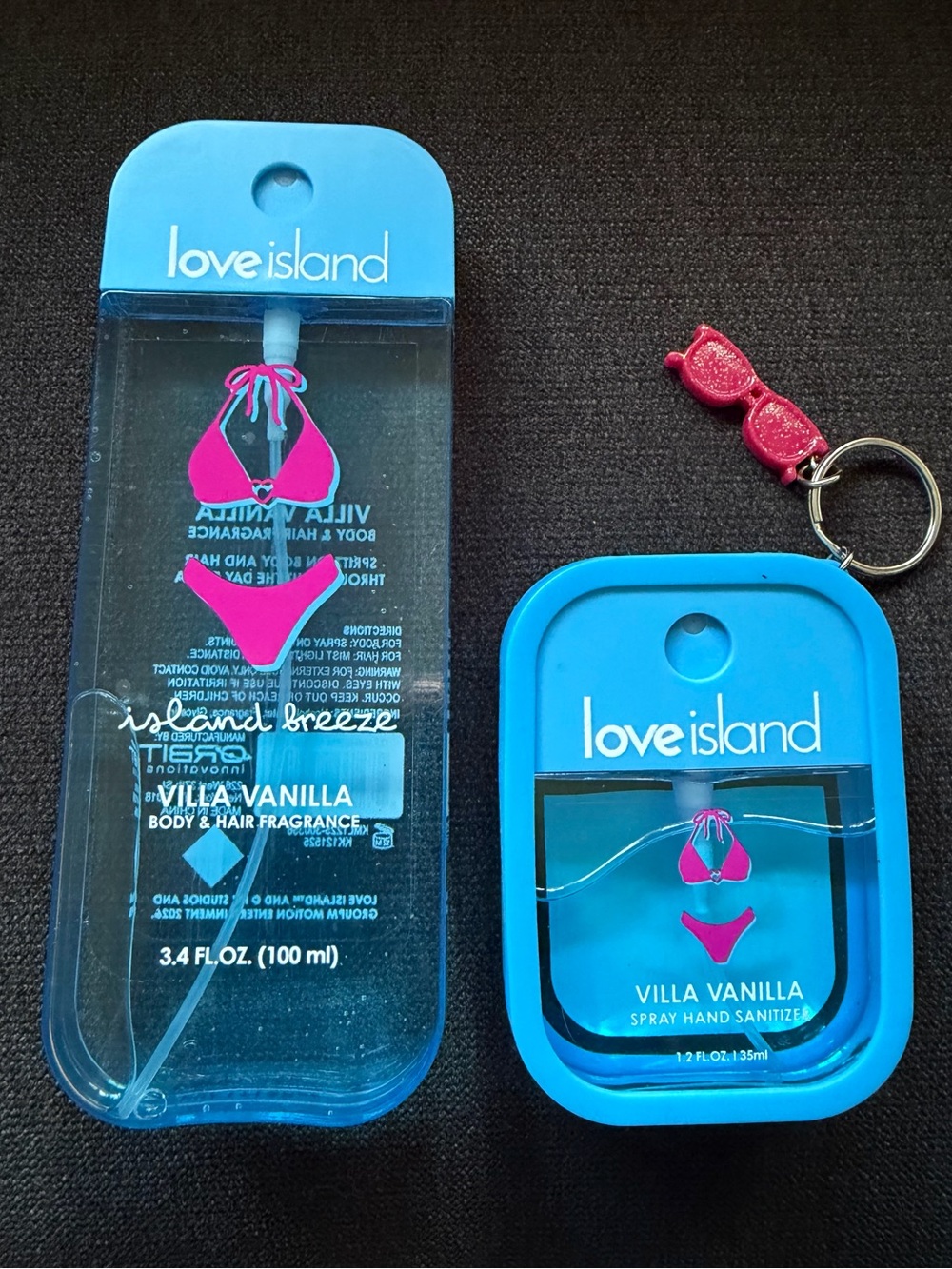 Love Island Hand Sanitizer & Body / Hair Fragrance Villa Vanilla